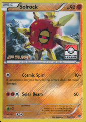 Solrock 64/146 Crosshatch Holo 4th Place Stamp Promo - 2015 Pokemon League